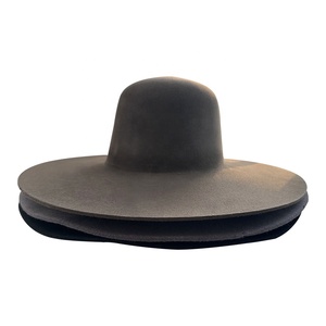 Cuerpo de Sombrero de Castor Vintage Multicolor Personalizado de Copa Abierta y Ala Ancha Rígida, Capelinas de Fieltro Mezclado Hechas a Mano de Nueva Moda - Product Image 5