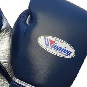 Professional Navy Silver <b>Leather</b> Boxing <b>Gloves</b> Velcro Wrist Training Sparring <b>Gloves</b> for Men and <b>Women</b> - Product Image 6