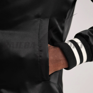 Blouson bombardier Offre Spéciale personnalisé de qualité supérieure pour hommes, veste universitaire en cuir de soie et laine, veste de baseball tendance pour le collège - Product Image 2