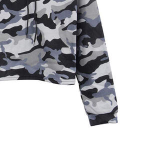 เสื้อฮู้ดครอปพิมพ์ลายฤดูหนาวปี 2025 สำหรับผู้หญิง ผ้าผสมโพลีเอสเตอร์/คอตตอน เป็นมิตรกับสิ่งแวดล้อม ระบายอากาศได้ดี รับสกรีนโลโก้ ราคาประหยัด - Product Image 5