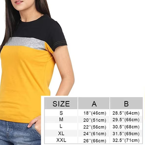 Impresión personalizada cuello redondo sublimación gimnasio deportes Yoga entrenamiento suelta secado rápido camiseta mujer verano desgaste Color bloque Jersey tela - Product Image 6