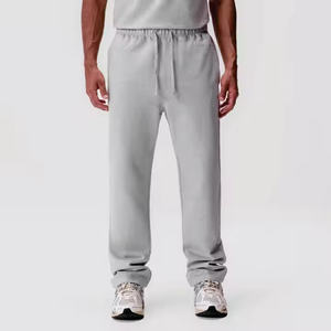 กางเกงวอร์มลำลองเอวยางยืดสำหรับผู้ชายกางเกงวิ่งขายาวแบบเรียบขาตรงทรงหลวมออกแบบโลโก้ได้ตามต้องการ - Product Image 6