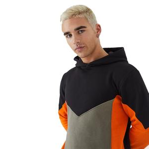 Usine directe multi couleur panneau pull 500 GSM à capuche respirant personnalisé hommes pull à capuche en bas quantité minimale de commande - Product Image 3