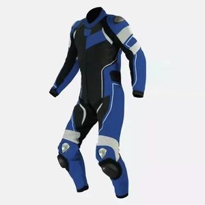 Trajes de carreras de motos de cuero transpirable personalizados de alta calidad equipo de protección impermeable para todas las estaciones - Product Image 1
