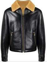 Veste bomber en peau de mouton unisexe à fermeture éclair avec logo personnalisé, imperméable, coupe-vent, respirante, décontractée, grande taille, doublure en fourrure, 2024