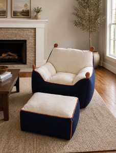 Modern <b>Pet</b> <b>Sofa</b> Bed with Ottoman Soft Comfort Home Use - Product Image 1