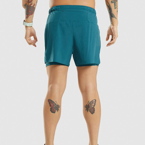 กางเกงขาสั้นผู้ชายแบบแห้งเร็วกางเกงขาสั้นสำหรับใส่วิ่งออกกำลังกายเล่นฟิตเนสทำจากผ้าฝ้ายลายพื้นโลโก้ได้ตามต้องการ - Product Image 3