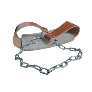 Ceinture de musculation professionnelle en cuir véritable avec chaîne métallique réglable pour la musculation, le bodybuilding et la force athlétique - Product Image 6