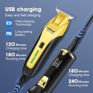 Kit de barbier professionnel sans fil rechargeable pour hommes, ensemble de coupe de cheveux avec prise US, tondeuses et coupe-cheveux alimentées par l'alimentation US - Product Image 3