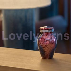 Boîte en velours gratuite pour mini urne en aluminium scintillant patriotique - Product Image 3