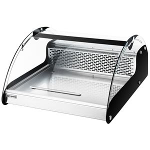 Vitrine réfrigérée de comptoir - 118L - 695mm - Double vitrage - Ronde - 1 porte vitrée pliante - pour poissons frais - Product Image 5