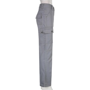 Pantalon cargo camouflage taille haute baggy large pour homme, 100% coton délavé coloré, camouflage, taille haute - Product Image 4