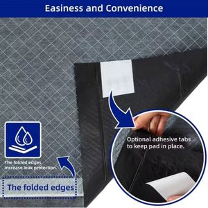 Customizable Black Bamboo Charcoal Stickers <b>Waterproof</b> Fashionable Pet Training <b>Pad</b> for Dogs Wood Plastic PE Materials - Product Image 3