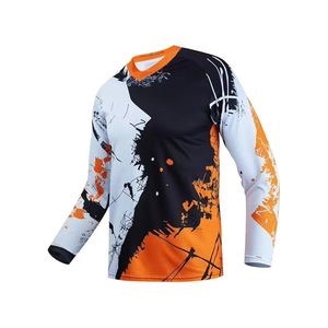 Meilleur prix Maillot de motocross à manches longues pour homme Respirant Teint uni Vêtement de course d'hiver Taille plus disponible Vente en ligne - Product Image 3