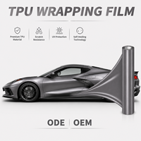 Film de protection de peinture automobile PPF gris sidéral en TPU, auto-réparateur, anti-rayures, pour projets de mise à niveau de véhicules