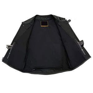 Chalecos de Cuero Genuino para Hombre, Personalizados al por Mayor, Transpirables, Accesorios para Motociclistas, Bordado 3D, Ecológicos, 2025 OEM - Product Image 4