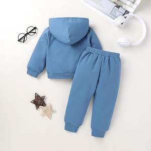 Ensemble de survêtement en coton respirant durable de haute qualité pour garçons et filles unisexe pour l'hiver - Product Image 2