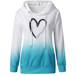 เสื้อมีฮู้ดแขนยาวผ้าฟลีซผ้าฝ้าย100% ของผู้หญิงเสื้อมีฮู้ดเสื้อสวมหัวแขนยาวเสื้อฮู้ดผ้าระบายความร้อนฤดูใบไม้ร่วงฤดูหนาวด้านหน้าสไตล์ไฮสตรีท - Product Image 1