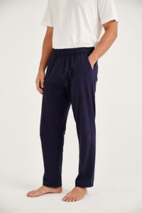 Meilleur prix du marché dernier pantalon décontracté Slim Fit pour hommes taille personnalisée tissu de coton et de lin de taille haute couleur unie vente en gros - Product Image 4