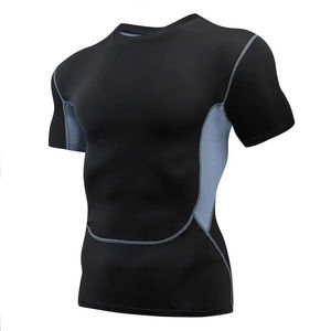 Chemises de sport pour hommes, coupe confortable, respirantes, pour l'entraînement, l'exercice, les hauts d'entraînement légers, vêtements de sport actifs, fournisseur OEM direct - Product Image 5