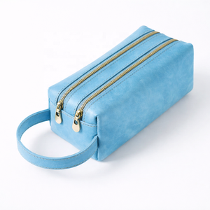 Classic Real Leather Custom Dopp Kit Travel Shaving & for <b>Bag</b> Waterproof Zipper Closure Soft Handle Hygiene Organizer <b>Men</b> - Product Image 3