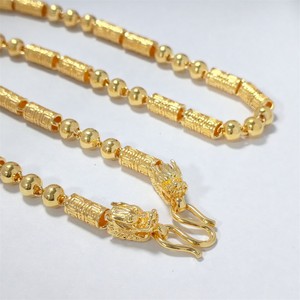 Collar de Plata Chapado en Oro Amarillo de 6 mm de Alta Calidad Directo de Fábrica, 60 cm, para Hombre y Mujer, Duradero, 24K, 18K, 14K, Gargantillas Clásicas, Regalo - Product Image 2