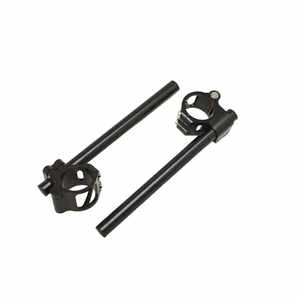 Manillares de Aluminio Negros Ajustables y Abatibles para Motocicletas, 46 mm de Diámetro, Par - Reequipamiento/Actualización - Product Image 1