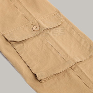 <b>Men</b> Casual Canvas Mid Waist Quick Dry Lightweight Eco-Friendly 100% Cotton Anti-Wrinkle Cargo Pants - Product Image 5