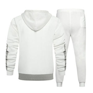 OEM Slim Fit Hommes Survêtements Unisex Formation Jogging Pantalon de Survêtement et Sweat à Capuche Ensemble Vêtements d'Hiver Stylé Lourd Fermeture Éclair Survêtements - Product Image 3