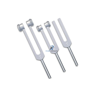 Juego de diapasones de diagnóstico de aluminio C128 C256 C512 para exámenes ortopédicos ENT neurológicos pruebas de conducción ósea sensorial - Product Image 1