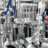 Machine de remplissage et de scellage de miel multifonctionnelle entièrement automatique à double tête rotative pour l'emballage du miel des petites entreprises