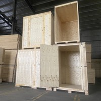 Caisse en bois personnalisée de qualité supérieure, emballage d'exportation en contreplaqué, protection robuste pour le transport de marchandises, caisse industrielle réutilisable, service de logo personnalisé