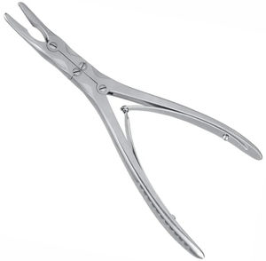 Leksell Bone Rongeur Design droit et incurvé Instrument chirurgical orthopédique à action composée en acier inoxydable - Product Image 3