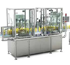 Double star wheels rotary Made in Italy Machine Intermit Rotary Filling Capping for Bottles and Jars Customizable