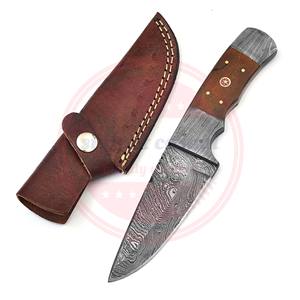Couteau de chasse en acier damas forgé à la main personnalisé fait à la main Camping Outdoor Skinner Knives - Product Image 4