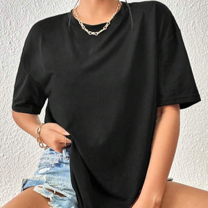 Camiseta Lisa/en blanco con cuello redondo para mujer, camiseta blanca, camiseta lisa - Product Image 1