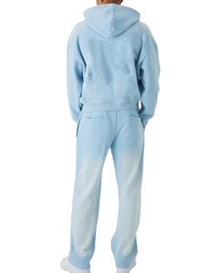 Sudadera con Capucha y Cremallera de Felpa 100% Algodón, Lavado Ácido, Decoloración al Sol, Estilo Deportivo, Holgada, Personalizada, de Alta Calidad para Hombre - Product Image 2