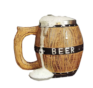 Tasse à boire en bois faite à la main Design tasse à bière Accessoires cadeaux Boîte de mariage créative Logo Article surprise Style Pcs - Product Image 5