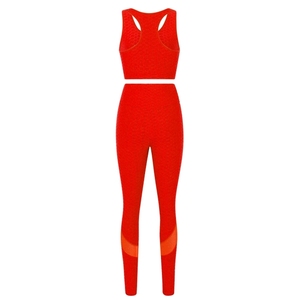 2025 nouveauté femmes professionnel réversible Yoga ensemble motif solide grande taille Options respirant imperméable-vente en gros - Product Image 2