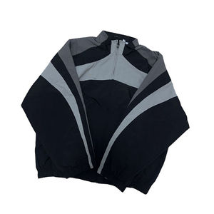 Vêtement de sport pour homme en nylon léger, écologique, à séchage rapide, avec fermeture éclair, jogging contrasté, pour la course à pied en plein air - Product Image 5