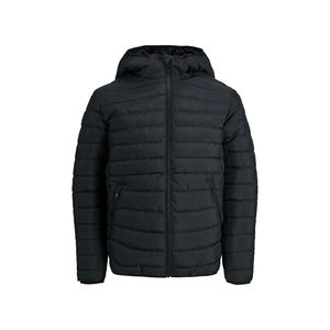 Veste matelassée bleue sur mesure pour homme la plus demandée en 2024, col montant, style streetwear pour l'hiver, disponible en gros à prix raisonnable - Product Image 4