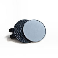 Marqueur de balle en métal à thème mode, vente en gros d'usine, 25 mm, avec logo imprimé en relief et émail, base blanche/noire, clip pour casquette, pour le golf et le sport