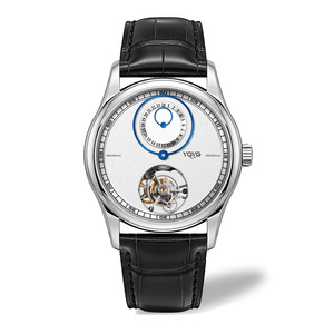 OEM <b>Custom</b> <b>Logo</b> Miyota 8215 Tourbillon <b>Watch</b> Mechanical 24-Hour Indicator Stainless Steel Sapphire Glass Orbiting Ring Hands - Product Image 1