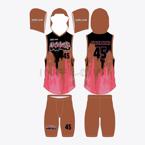 Camiseta de Compresión sin Mangas con Capucha 7on7 y Pantalones Cortos, Uniforme 7v7 de Alta Calidad, Fácil de Usar, Camiseta de Fútbol para Niños - Product Image 1