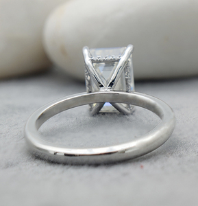 Customizable 925 Sterling Silver Oval Cut Diamond Engagement Ring GIA Certified Luxury Wedding & Anniversary Gift for Women - Product Image 4