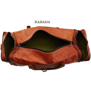 Bolsas de lona de cuero de cabra hechas a mano para hombre, bolsa de viaje para gimnasio, deportes de fin de semana, venta al por mayor, bolsa de lona de cuero - Product Image 4