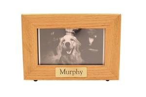 Custom Horizontal Framed Photo Pet <b>Urn</b> Large Adult <b>Dog</b> <b>Urn</b> Casket Wholesale Cremation Box <b>for</b> <b>Ashes</b> Personalized Burial <b>Urn</b> - Product Image 2