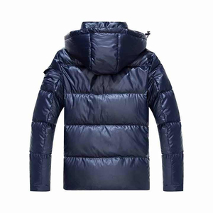 Chaqueta acolchada ligera para hombre, empacable cálido y abrigo de invierno, abrigo alternativo acolchado con capucha para senderismo y Camping - Product Image 2