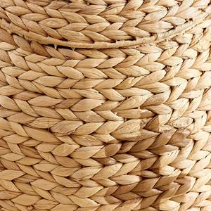 Cesta de jacinto de agua tejida en forma de balón de rugby, cesta de almacenamiento hecha a mano, venta al por mayor, ecológica, hecha en Vietnam - Product Image 3