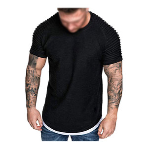 Vêtements de fitness pour hommes Hauts de sport à compression à séchage rapide pour hommes à haute élasticité Vêtements de gymnastique à manches courtes T-shirts serrés pour hommes - Product Image 1